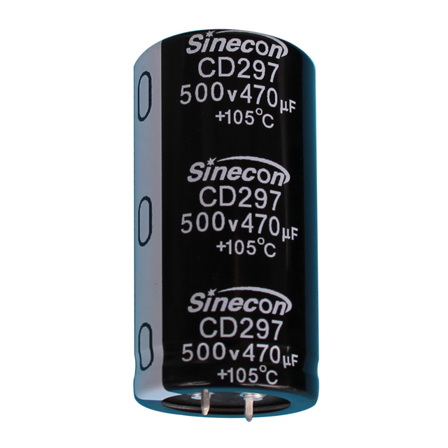CD297 Ultra-High Voltage, Low Leakage, Long-Vita Snap-in Aluminium Electrolytic Capacitor