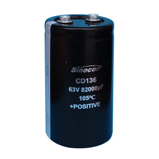 CD136 High Voltage et High Temperature repugnant Terminal Aluminium Electrolytic Capacitor